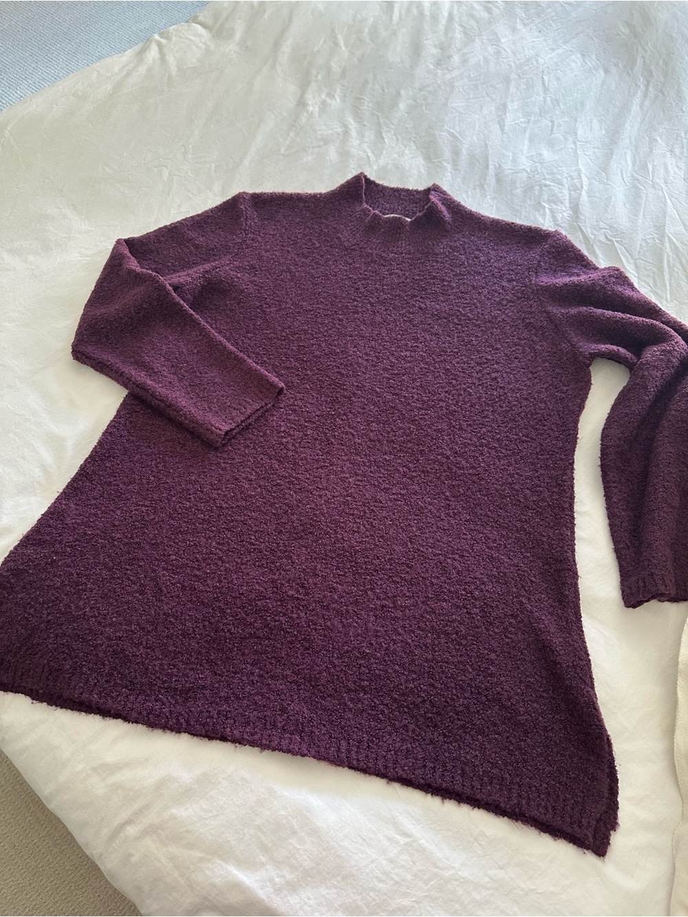 Calvin Klein Plum Mock Neck Tunic Sweater, size XL - Picture 14 of 14